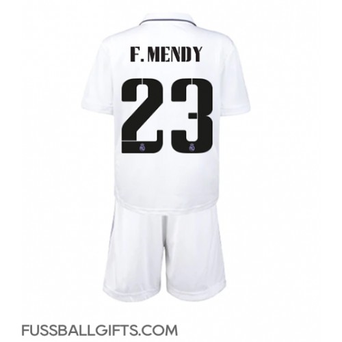 Real Madrid Ferland Mendy #23 Fußballbekleidung Heimtrikot Kinder 2022-23 Kurzarm (+ kurze hosen)